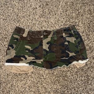 Camouflage Mini Skirt